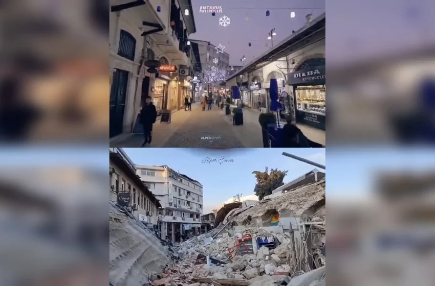  Viral: Το βίντεο με την αγορά της Αντιόχειας πριν και μετά τον σεισμό