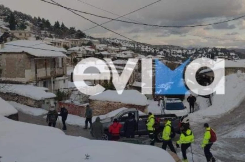  Εύβοια: Συναγερμός για ηλικιωμένο που αγνοείται στα χιόνια (εικόνες)