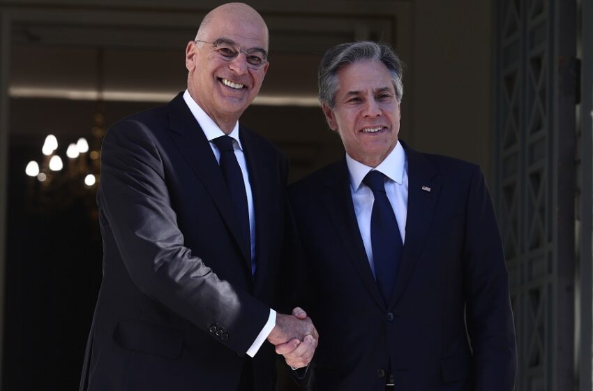  Σε εξέλιξη η συνάντηση Δένδια με Μπλίνκεν