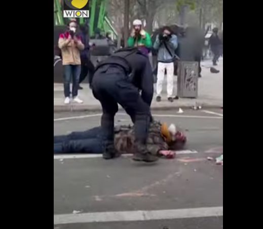  Γαλλία: Βίντεο αποδεικνύει την έξαρση αστυνομικής βίας – “Πετάνε” αναίσθητο διαδηλωτή στο έδαφος