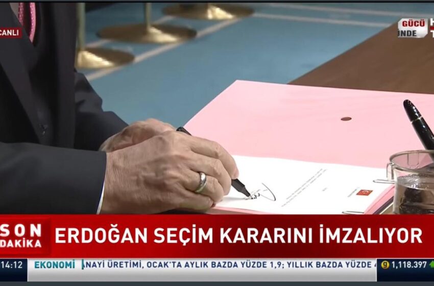  Τουρκία: Εκλογές στις 14 Μαίου – Ο Ερντογάν υπέγραψε το διάταγμα
