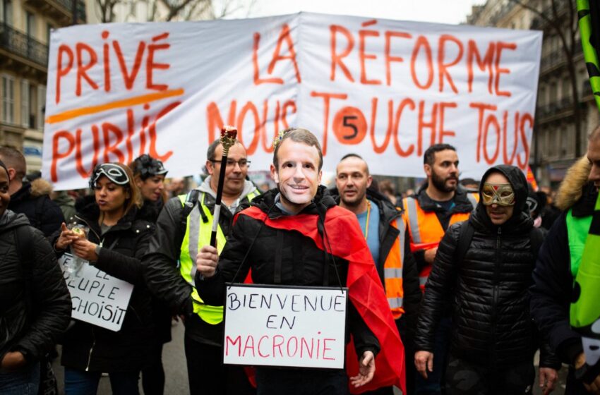  Γαλλία: Για 10η μέρα στους δρόμους για το συνταξιοδοτικό – Ραγδαία πτώση της δημοτικότητας του Μακρόν
