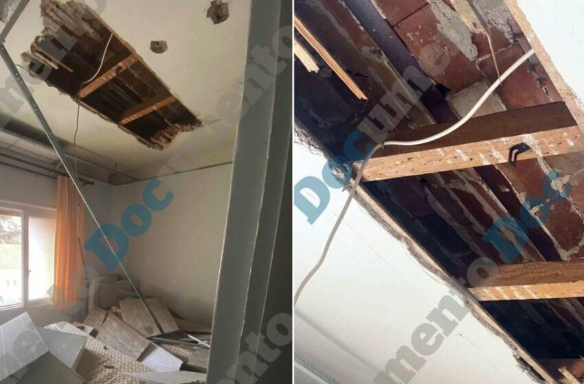  Νοσοκομείο Ελπίς: Κατέρρευσε η οροφή στους κοιτώνες των παθολόγων (εικόνες)
