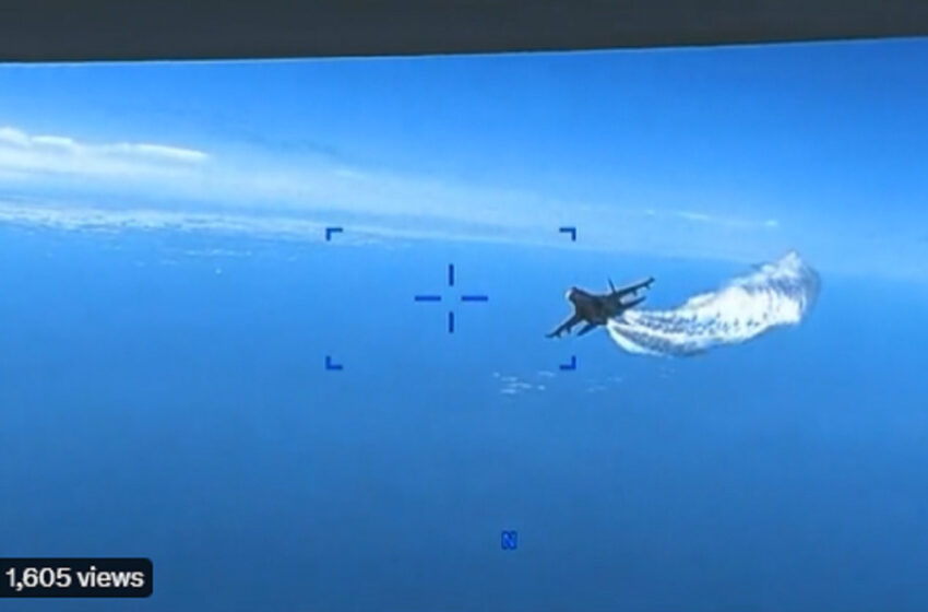  Μαύρη Θάλασσα: Βίντεο ντοκουμέντο από την επίθεση του ρωσικού μαχητικού στο αμερικανικό drone
