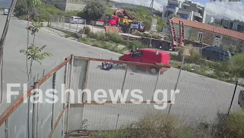  Κρήτη: Παράσυρση και εγκατάλειψη διανομέα από φορτηγάκι – Βίντεο σοκ