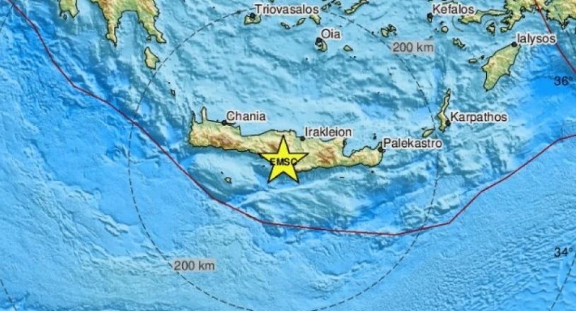  Κρήτη: Νέες σεισμικές δονήσεις 3,1 Ρίχτερ με διαφορά ενός λεπτού
