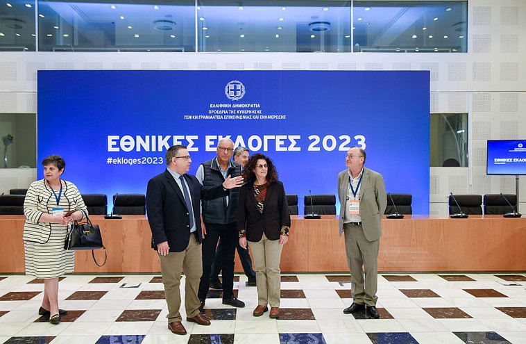  Εκλογές 2023: Όλα έτοιμα στο Κέντρο Τύπου του Ζαππείου – Επίσκεψη της υπουργού Εσωτερικών