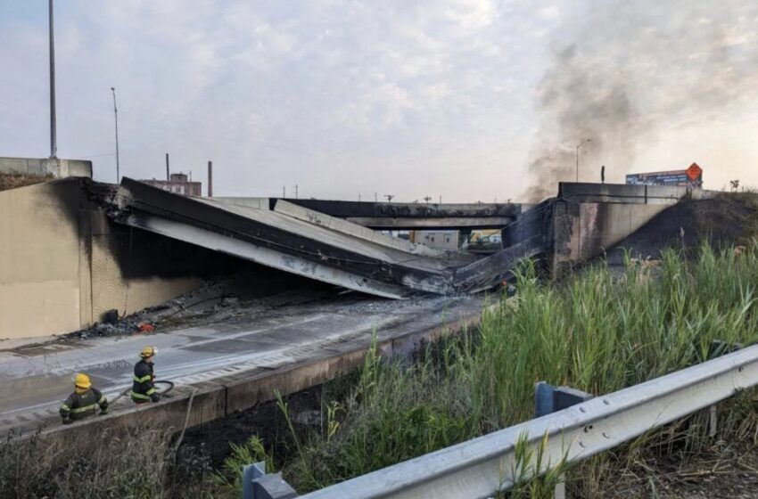  ΗΠΑ: Κατάρρευση γέφυρας στη Φιλαδέλφεια – Ξέσπασε μεγάλη φωτιά (vid)