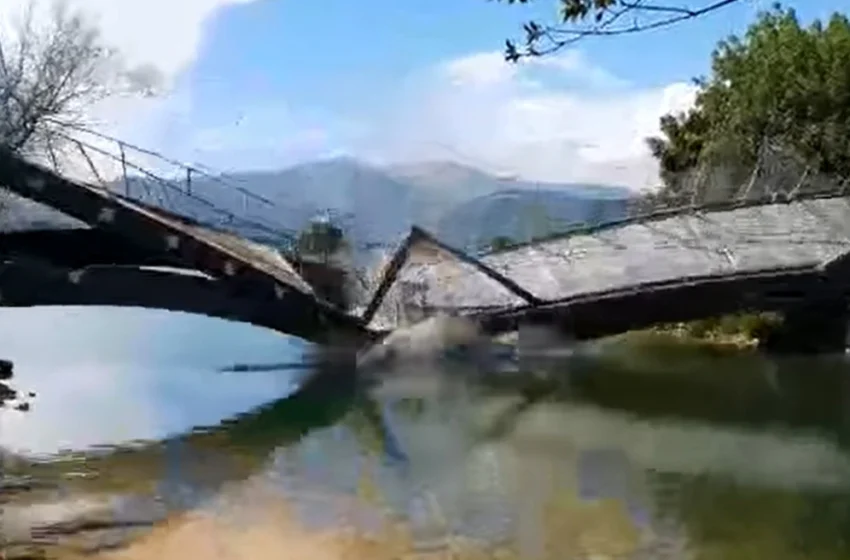  Άρτα: Κατέρρευσε ξύλινη γέφυρα on camera – Η απάντηση του Δήμου