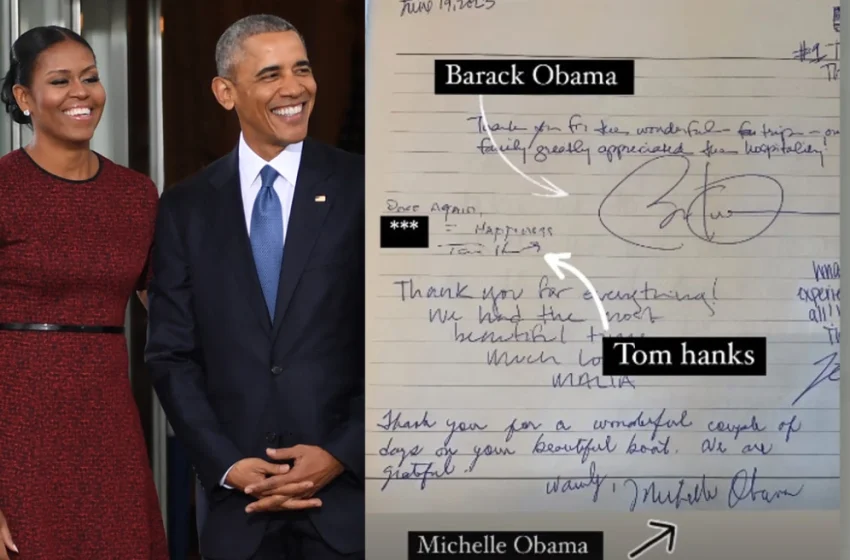  Ζεύγος Ομπάμα: Το σημείωμα που άφησαν στον σεφ που τους μαγείρεψε στην Αντίπαρο