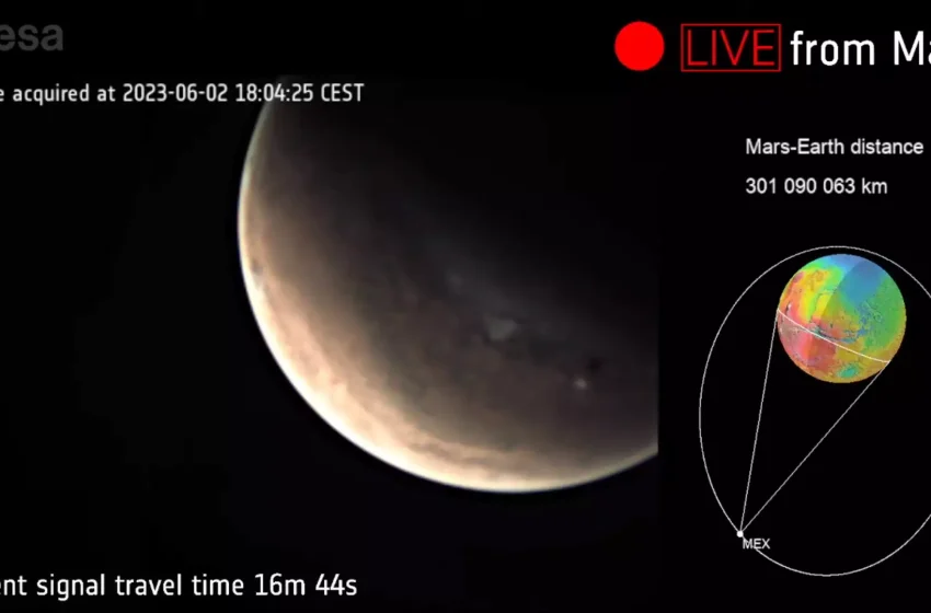  Άρης: Η ESA μετέδωσε live εικόνες του πλανήτη για πρώτη φορά