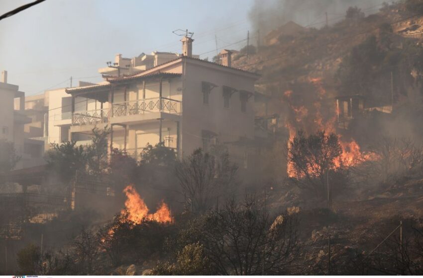 Μεγάλη αναζωπύρωση της φωτιάς στη Σαρωνίδα- Κραυγή αγωνίας από τον Αντιδήμαρχο Λαυρεωτικής