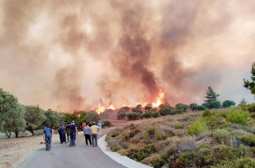  Πυρκαγιά στη Ρόδο: Σε κατάσταση έκτακτης ανάγκης η δημοτική ενότητα της Νότιας Ρόδου