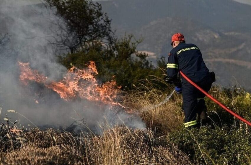  Συναγερμός για φωτιά στο Ηράκλειο-Πνέουν ισχυροί άνεμοι στην περιοχή