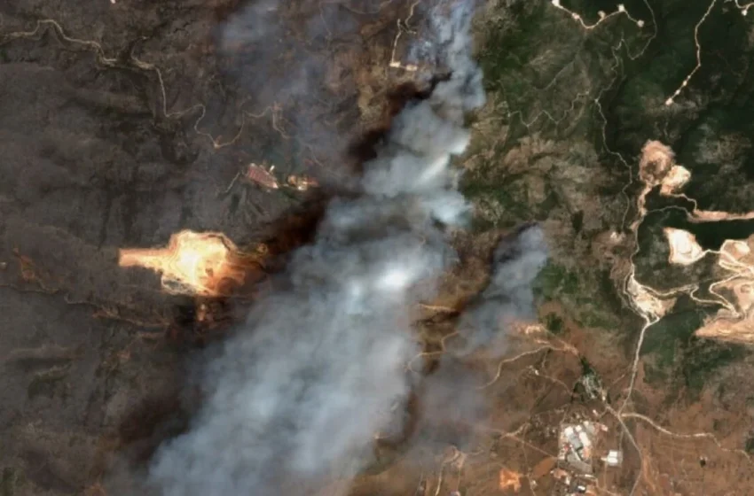  Ρόδος: Οι δορυφορικές εικόνες που αποδεικνύουν το μέγεθος της καταστροφής