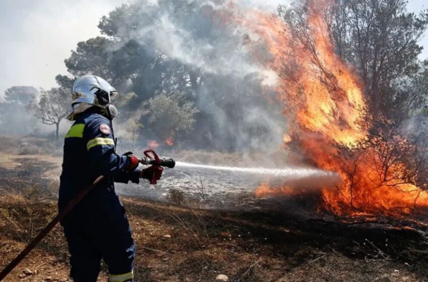  Κρήτη: Φωτιά στο Ηράκλειο