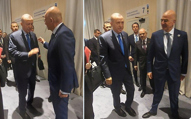  Σύντομη συνάντηση Δένδια-Ερντογάν στη Σύνοδο Κορυφής του ΝΑΤΟ