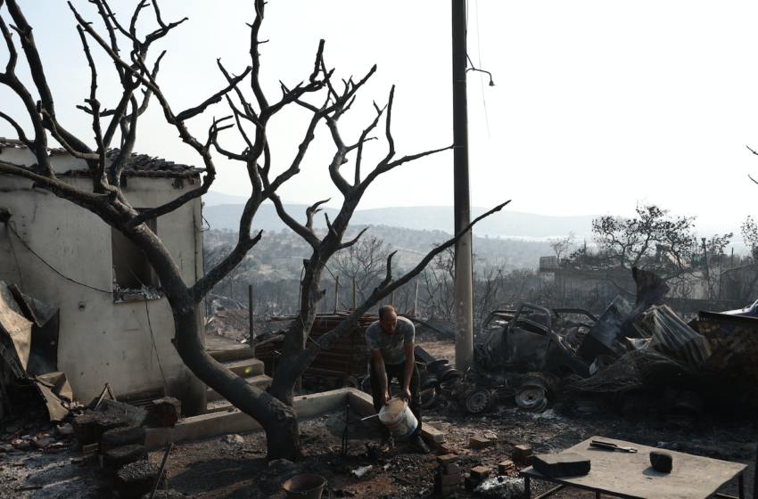  Φωτιές: Αναζωπυρώσεις σε Αγία Σωτήρα, Στεφάνη και Οινόη – Η φωτιά πλησιάζει τα σπίτια σε Άνω Βλυχάδα και Νέα Ζωή (vid)