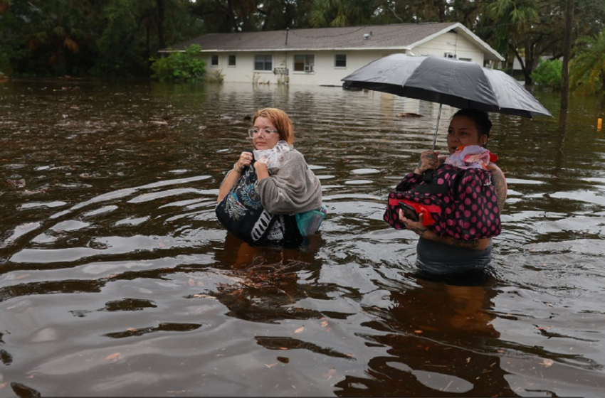  Τυφώνας Ιντάλια: Κάτω από το νερό η «ελληνική» πόλη της Φλόριντα Τάρπον Σπρινγκς