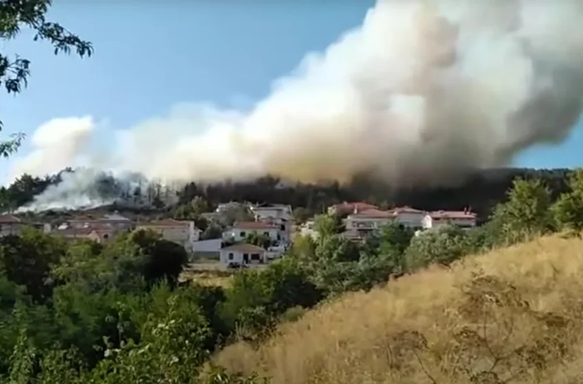  Φωτιά στα Γρεβενά – Καίει δασική έκταση κοντά σε σπίτια (vid)