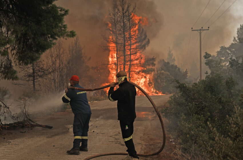  Φωτιά στο Σινάπι Ηρακλείου: Μεγάλη επιχείρηση της πυροσβεστικής για την κατάσβεση της