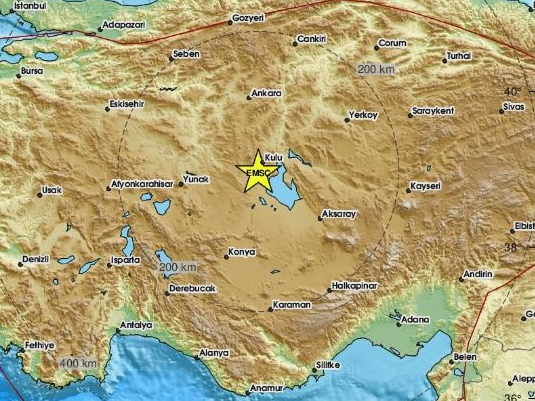  Σεισμός 4,8 Ρίχτερ στην  Τουρκία