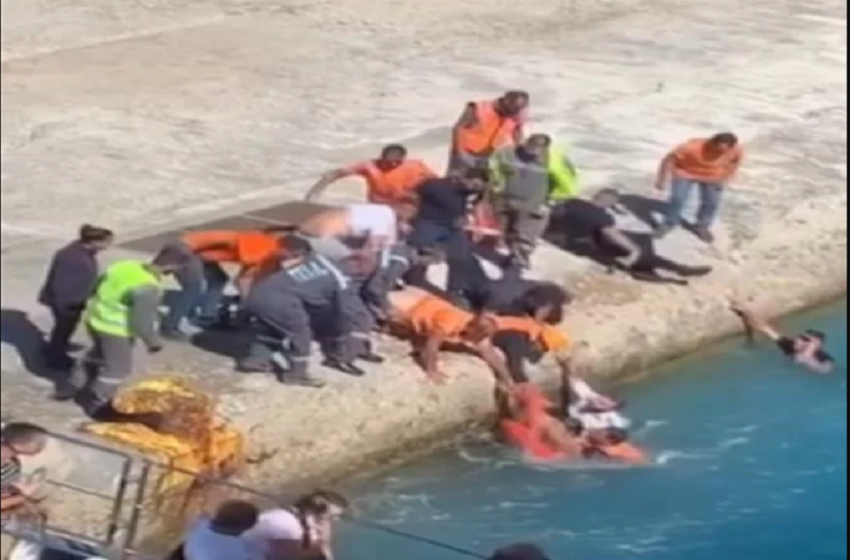  Απρόοπτο στο λιμάνι της Τήνου: Γυναίκα έπεσε στη θάλασσα κατά την επιβίβασή της σε πλοίο