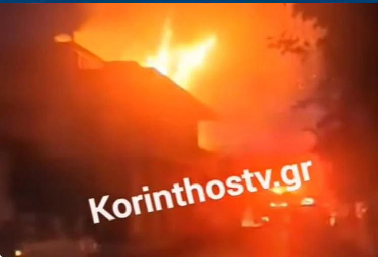  Συναγερμός στο Κιάτο: Φωτιά μέσα στα σπίτια μετά από πτώση κεραυνού
