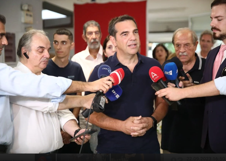  Εκλογές ΣΥΡΙΖΑ: Ψήφισε ο Αλέξης Τσίπρας για την προεδρία