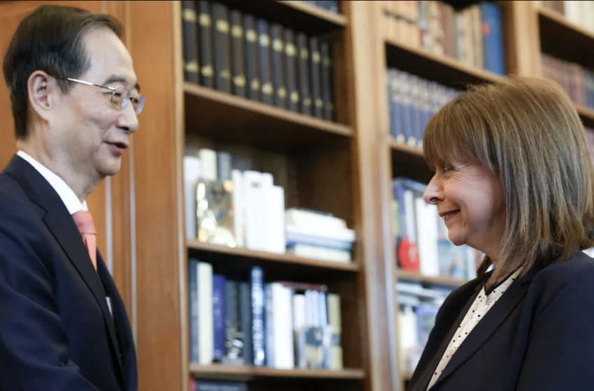  Σακελλαροπούλου: Συνάντηση με τον Νοτιοκορεάτη πρωθυπουργό Χαν Ντουκ-Σου -Ιστορικοί οι δεσμοί των δύο χωρών