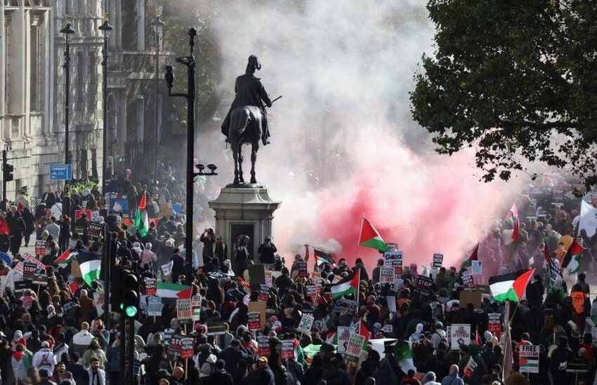  Λονδίνο: Ακροδεξιοί συγκρούστηκαν με την αστυνομία πριν τη διαδήλωση υπέρ της Παλαιστίνης