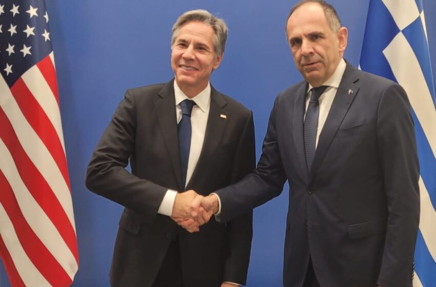  Γεραπετρίτης και Μπλίνκεν επιβεβαιώνουν το άριστο επίπεδο των σχέσεων Ελλάδας και ΗΠΑ