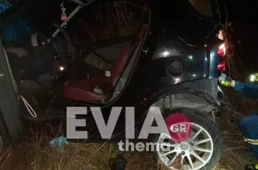  Εύβοια: Σοβαρό τροχαίο στα Ψαχνά – Η οδηγός εκτοξεύθηκε από το αυτοκίνητο (εικόνες, vid)