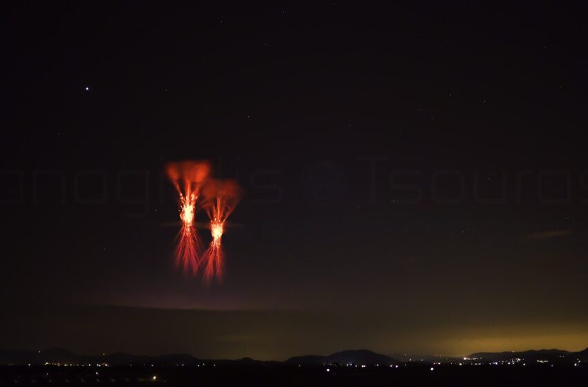  Τι είναι το διπλό “red sprite” που άφησε “άφωνους” τους κατοίκους στην Πελοπόννησο