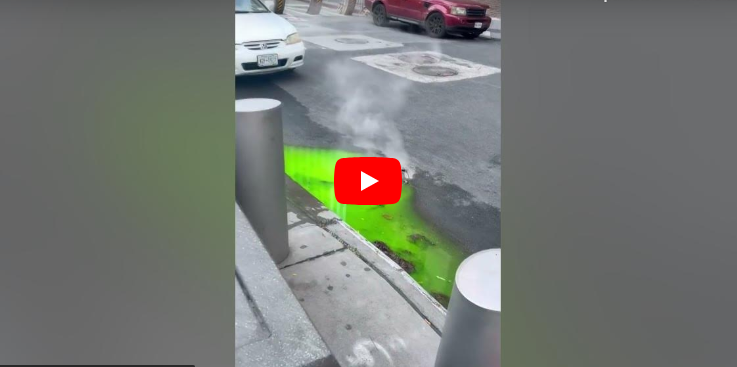  “Πανικός” στη Νέα Υόρκη: Μυστήρια πράσινη γλίτσα αναδύεται από τους υπονόμους (vid)