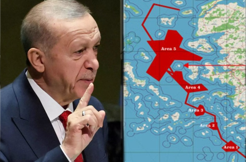  Άγκυρα: Η ΝΟΤΑΜ που διχοτομεί το Αιγαίο όταν ο Ερντογάν θα βρίσκεται στην Αθήνα