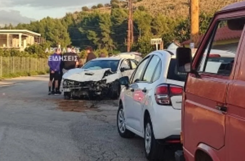  Αργολίδα: Σοβαρό τροχαίο με τραυματίες στην Τίρυνθα