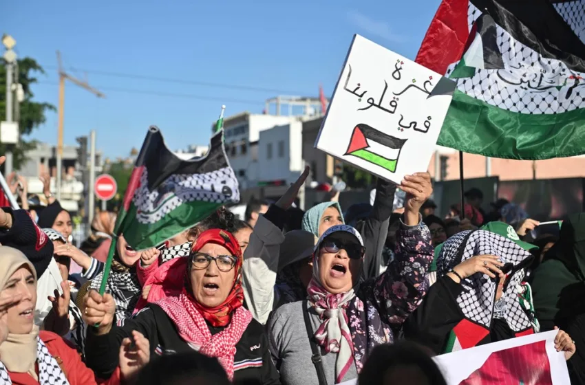  Μαρόκο: Χιλιάδες διαδηλωτές απαίτησαν την διακοπή των σχέσεων με το Ισραήλ