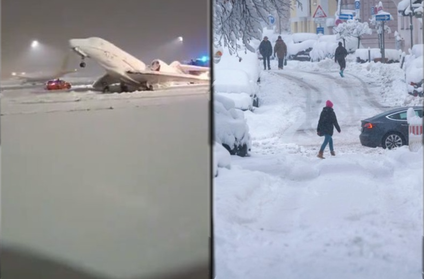 Μόναχο: Απίστευτες εικόνες και βίντεο – Παρέλυσαν οι πτήσεις από τα χιόνια