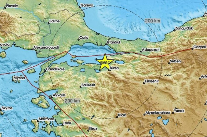  Ισχυρός σεισμός στην Κωνσταντινούπολη