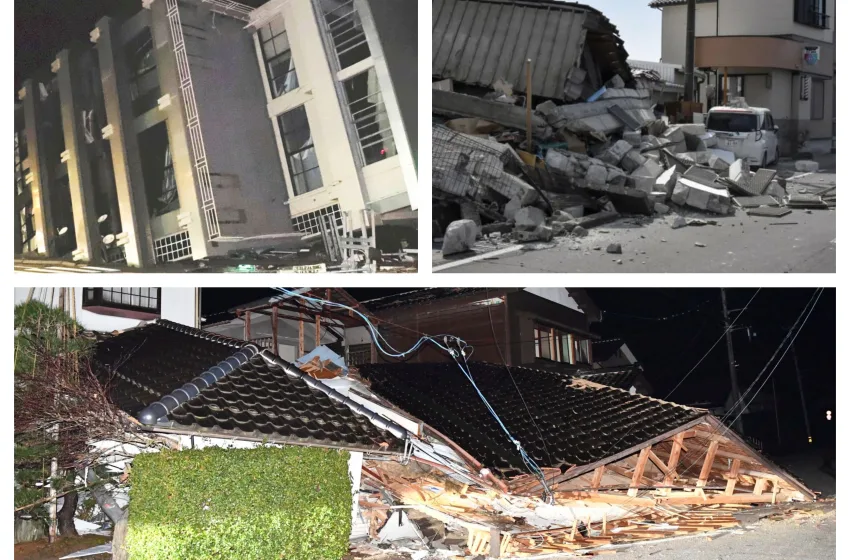  Ιαπωνία: Τεράστιες οι καταστροφές από τον σεισμό – Αγωνία για τους εγκλωβισμένους στα συντρίμμια – Φόβοι για μεγάλες απώλειες