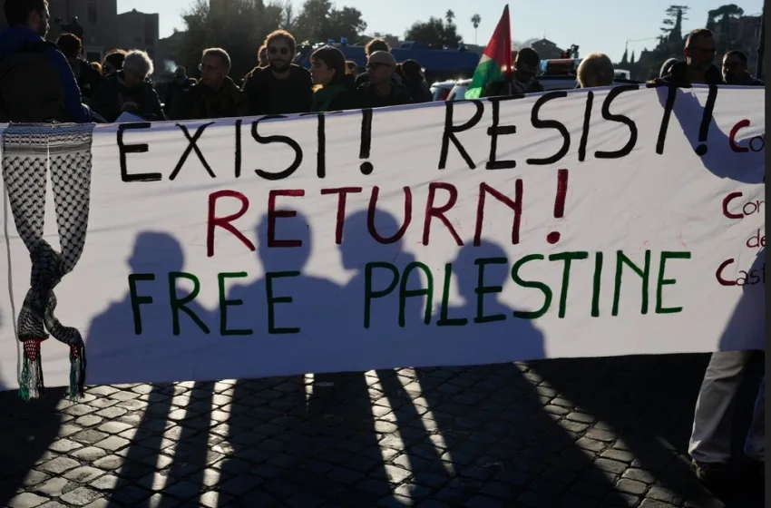 Ιταλία: Συγκρούσεις αριστερών και αστυνομικών – Οι διαδηλωτές κατηγορούν το Ισραήλ για γενοκτονία