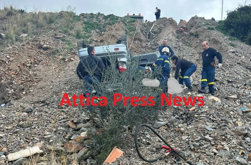  Κερατέα:77χρονος έπεσε με το αυτοκίνητό του σε γκρεμό