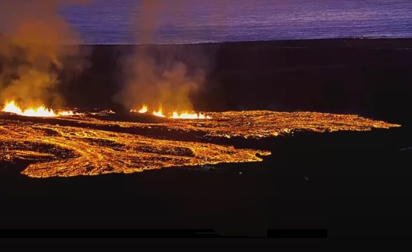  Ισλανδία: Εντυπωσιακές εικόνες από νέα έκρηξη ηφαιστείου (vid)