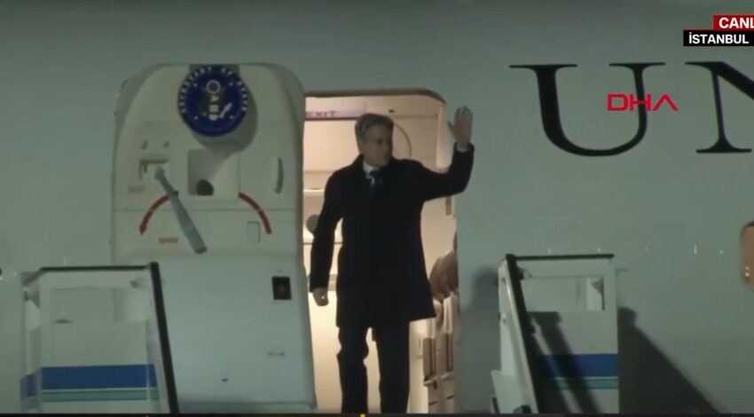  Έφτασε στην Τουρκία ο Μπλίνκεν (vid)