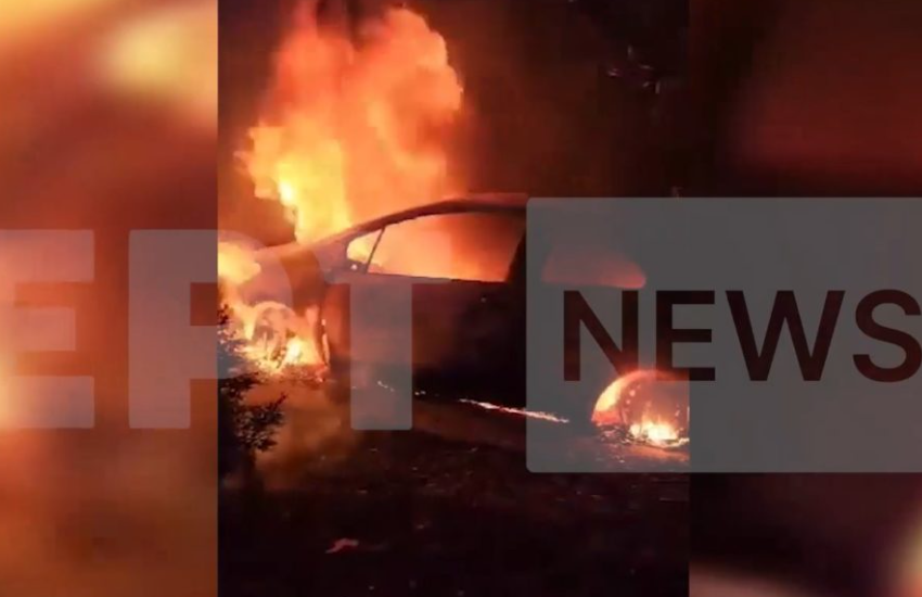  Δολοφονία Γιαλιά: Βίντεο ντοκουμέντο από τη στιγμή που καίνε το αυτοκίνητο του στη Μάνδρα