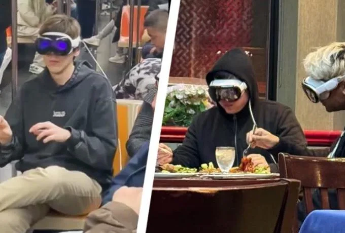  Παράνοια στις ΗΠΑ με τα Apple Vision Pro – Ο κόσμος τα φορά παντού