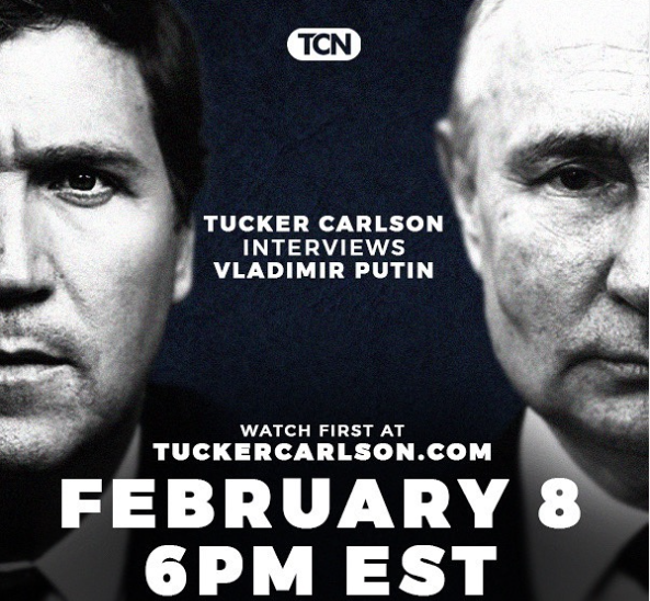  Πότε θα μεταδοθεί η συνέντευξη Πούτιν στον Κάρλσον και πού μπορείτε να τη δείτε live