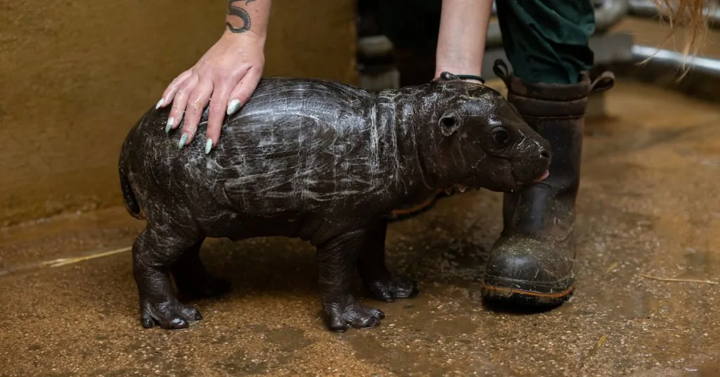 attiko zoologiko parko pygmaios ippopotamos