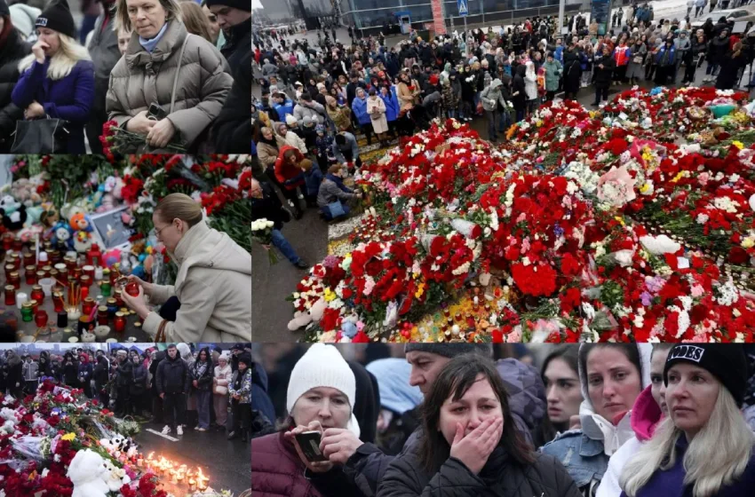  Ρωσία/Ημέρα εθνικού πένθους: Συγκίνηση στο σημείο της τραγωδίας – “Το Κρεμλίνο θα εκμεταλλευτεί την επίθεση”